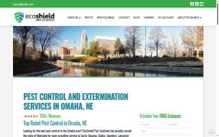 EcoShield Pest Solutions of Omaha website