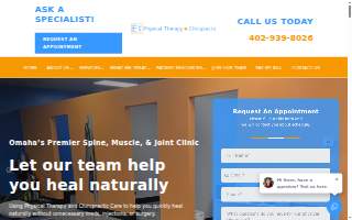 EHS Physical Therapy and Chiropractic website