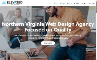 Elevated Web Design website