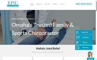 Epic Lifestyle Chiropractic Family and Sports website