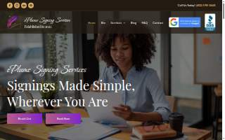 ePlume Signing Services website