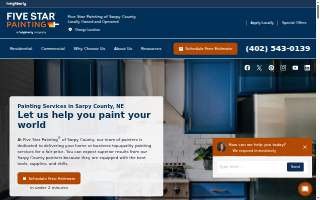 Five Star Painting of Sarpy County website