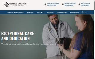 Gentle Doctor Animal Hospital website