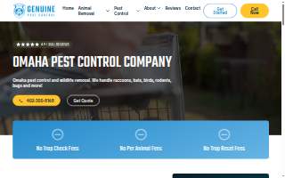 Genuine Pest Control of Omaha website
