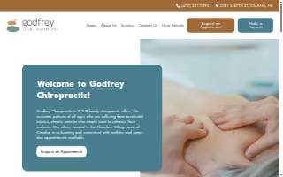 Godfrey Natural Chiropractic and Massage Therapy website