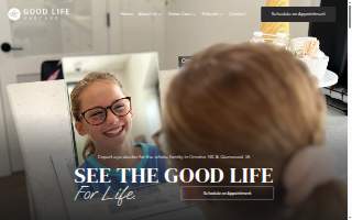 Good Life Eyecare website