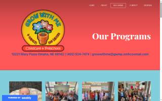 Grow With Me Childcare website