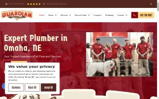 Guardian Plumbing website