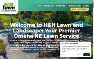 H&H Lawn and Landscape website