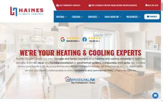 Haines Climate Control website