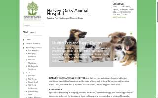 Harvey Oaks Animal Hospital website