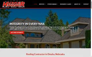 Husker Roofing website