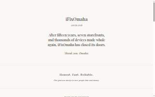 iFixOmaha Cass Court website