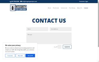 Integrity Pest Control website