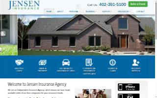Jensen Insurance Agency website