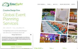 LimeLight Expressions - Event Design Firm website