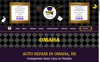 Mad Hatter Auto Repair website