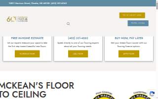 McKean's Floor To Ceiling website