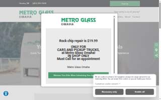 Metro Glass Omaha of La Vista website