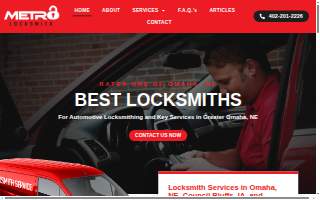 Metro Lock & Safe website