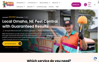 Miller Pest Solutions website