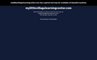 My Little Village Learning Center website