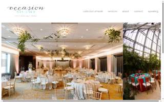 Occasion Designed website