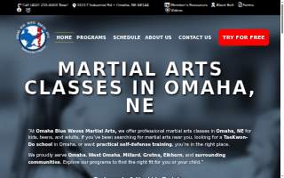 Omaha Blue Waves Martial Arts website