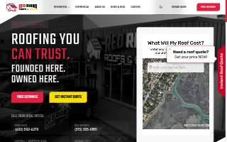 Red Rhino Roofs & Solar website