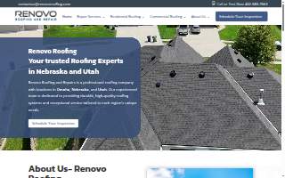RENOVO Roofing & Repair website