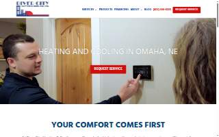 River City Heating & Cooling website