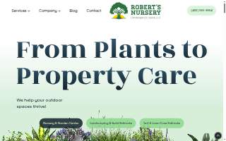Robert's Nursery Landscapes & Lawns, LLC website