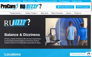 RU Dizzy? Balance, Vestibular & Concussion Clinic website