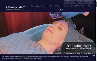 Schlessinger MD Dermatology & Cosmetic Surgery website