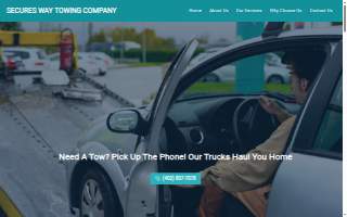 Secures Way Towing Company website