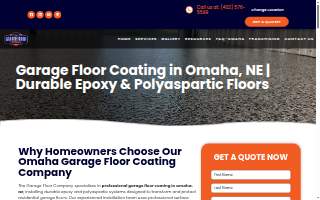 The Garage Floor Company website