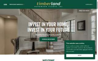 Timberland Hardwood Floors Inc website