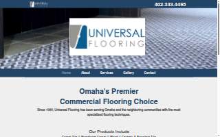Universal Flooring website