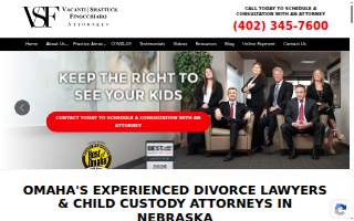 Vacanti Shattuck Finocchiaro Attorneys website