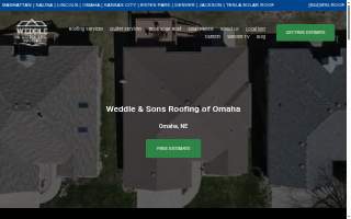 Weddle and Sons Roofing of Omaha website