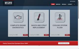 West Center Automotive website