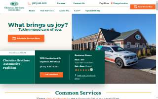 Christian Brothers Automotive Papillion website