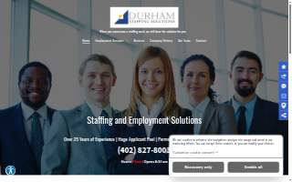 Durham Staffing Solutions website