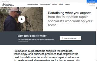 Foundation Supportworks website