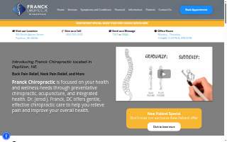 Franck Chiropractic website