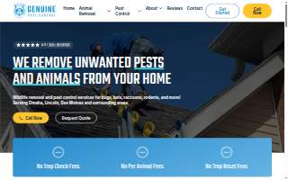 Genuine Pest Control of Papillion website