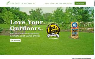 Greenlife Gardens - Award-Winning Omaha Landscaping & Lawn Care website