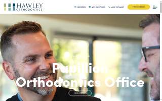 Hawley Orthodontics website