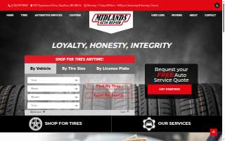Midlands Auto Repair website