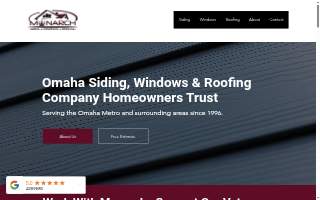Monarch Siding, Windows, & Roofing, Inc. website